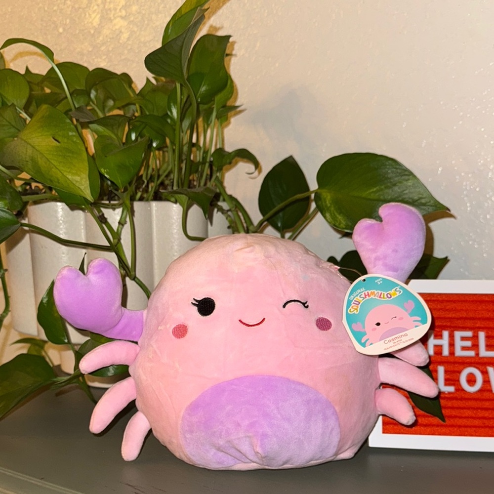 Cosmina Squishmallows Pink and Purple Crab Plush Toy